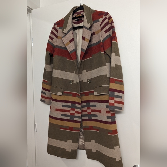 Pendleton Portland Collection car coat with archive print - Picture 5 of 8